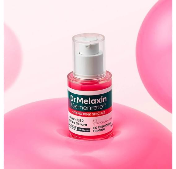 Сыворотка для лица с биоспикулами и витамином B12 Dr.Melaxin Cemenrete Cyano Pink Spicule Serum 30 мл