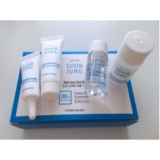 Набір мініатюр для чутливої ​​шкіри Etude House Soonjung Skin Care Trial Kit