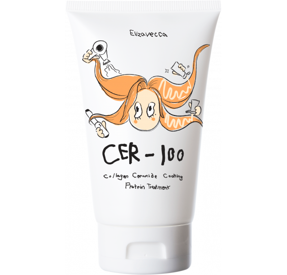 Коллагеновая маска для волос Elizavecca CER-100 Collagen Ceramid Coating Protein Treatment 100 мл