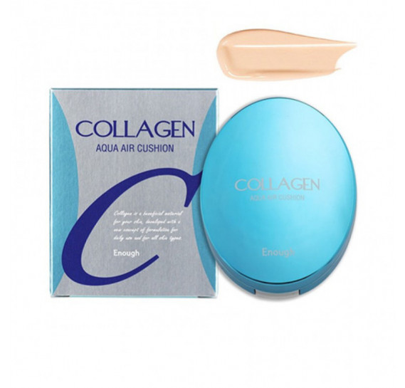 Зволожувальний кушон для обличчя з колагеном ENOUGH Collagen Aqua Air Cushion SPF50+ #13 Enough 15 г