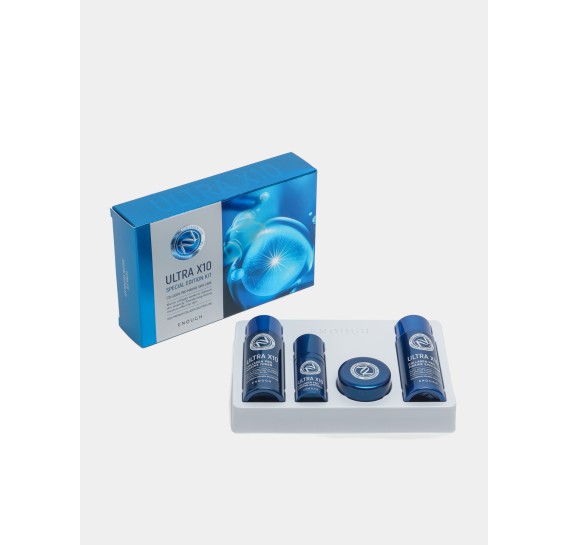 Набор миниатюр для лица с коллагеном Enough Ultra X10 Special Edition 4 Kit 55 мл + 55 мл + 10 мл + 20 мл