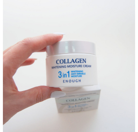 Крем для обличчя потрійної дії Enough Collagen Whitening Moisture Cream 3 in 1 50 мл