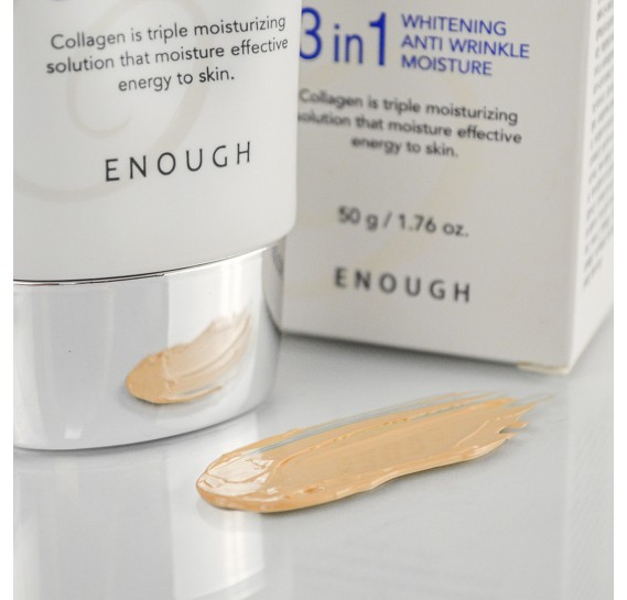 Осветляющий ВВ крем с морским коллагеном Enough Collagen 3 in 1 Whitening Moisture BB Cream 50 мл