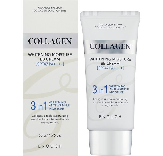 Осветляющий ВВ крем с морским коллагеном Enough Collagen 3 in 1 Whitening Moisture BB Cream 50 мл