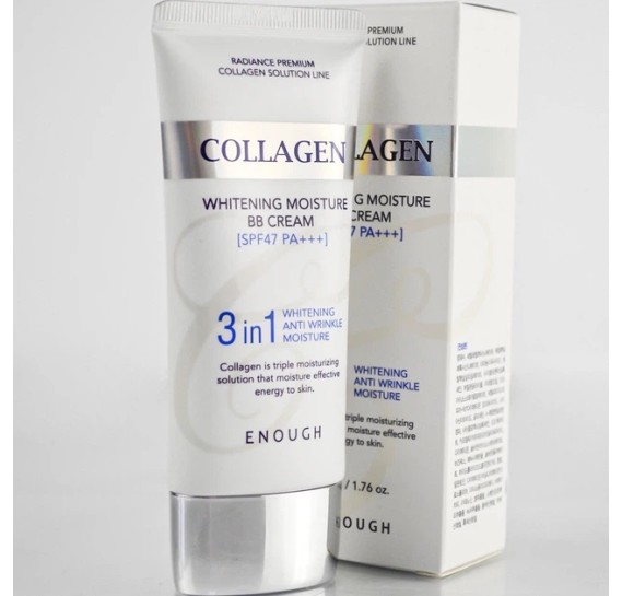 Осветляющий ВВ крем с морским коллагеном Enough Collagen 3 in 1 Whitening Moisture BB Cream 50 мл