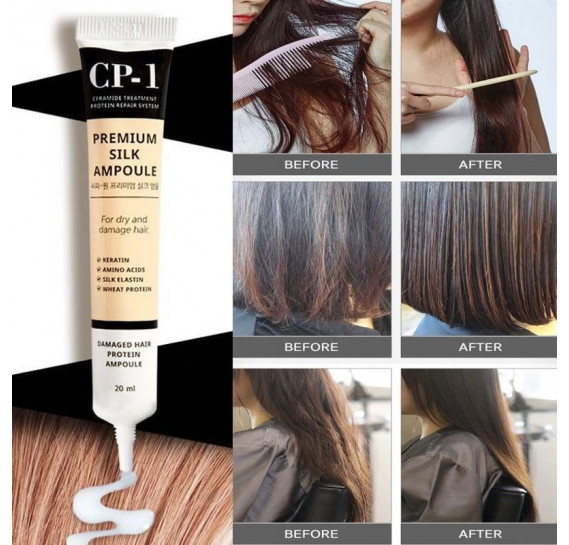 Відновлювальна сироватка для волосся Esthetic House CP-1 Premium Silk Ampoule 20 мл