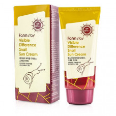 Сонцезахисний крем із равликовим муцином Farmstay Visible Difference Snail Sun Cream SPF50+/PA+++