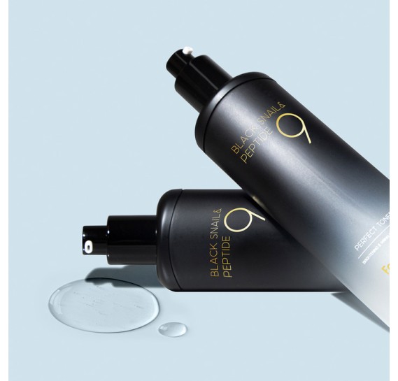 Омолаживающий тонер для лица с комплексом из 9 пептидов FarmStay Black Snail & Peptide9 Perfect Toner FARMSTAY 120 мл