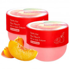 Багатофункціональний крем для обличчя та тіла з екстрактом персика FARMSTAY Real Peach All-in-One Cream
