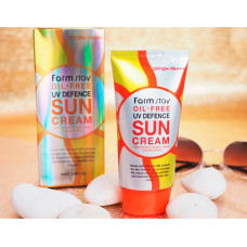 Сонцезахисний крем для жирної та проблемної шкіри з екстрактом алое Farmstay Oil-Free Uv Defence Sun Cream SPF50+/PA+++