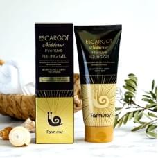 Обновляющий пилинг-скатка с муцином улитки FarmStay Escargot Noblesse Intensive Peeling Gel
