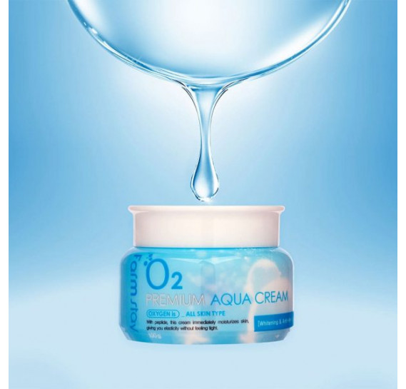 Кислородный крем для лица с пептидами FarmStay O2 Premium Aqua Cream  FARMSTAY 100 мл