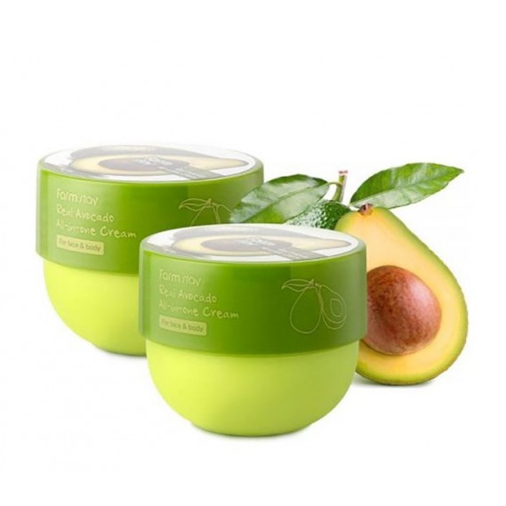 Багатофункціональний крем з олією авокадо для обличчя та тіла FARMSTAY Real Avocado All-In-One Cream 300 мл
