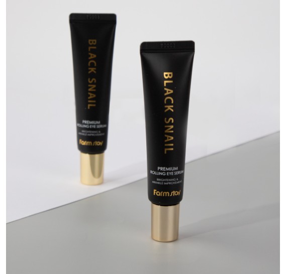 Антивозрастная сыворотка для кожи вокруг глаз FarmStay Black Snail Premium Rolling Eye Serum FARMSTAY 25 мл