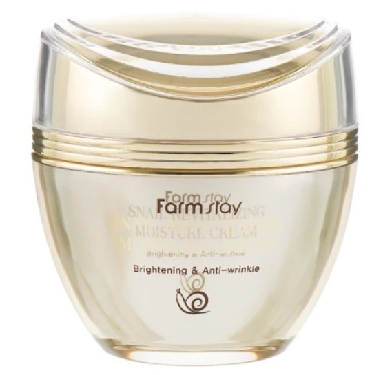 Відновлювальний зволожувальний крем для обличчя з муцином равлика Farmstay Snail Revitalizing Moisture Cream FARMSTAY 50 мл