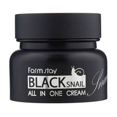 Антивозрастной крем для лица с муцином черной улитки FarmStay All-In-One Black Snail Cream