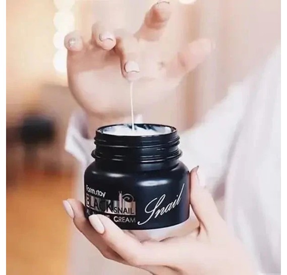 Антивозрастной крем для лица с муцином черной улитки FarmStay All-In-One Black Snail Cream FARMSTAY 100 мл