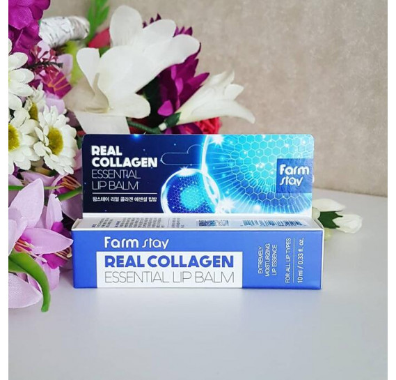 Бальзам для губ с коллагеном FarmStay Real Collagen Essential Lip Balm FARMSTAY 10 г