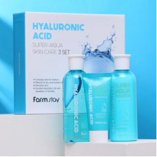 Набор 3 средств с гиалуроновой кислотой FARMSTAY Hyaluronic Acid Super Aqua Skin Care 3 Set