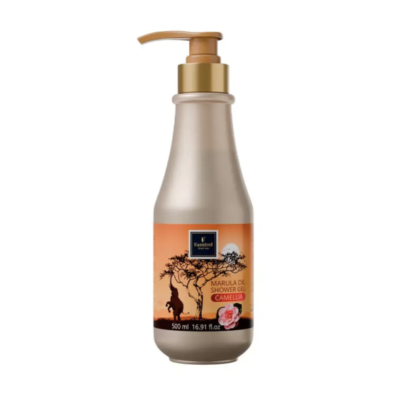 Гель для душа Marula Oil Камелия Famirel Marula shower gel Camellia 500 мл