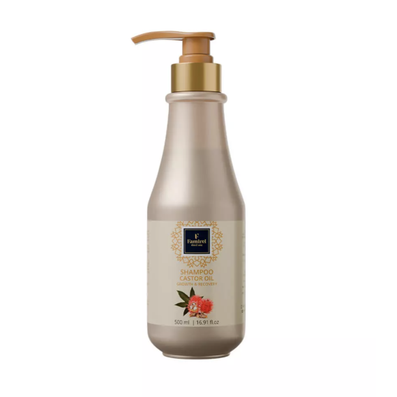 Шампунь с касторовым маслом Famirel Castor Oil Shampoo Growth & Recovery 500 мл