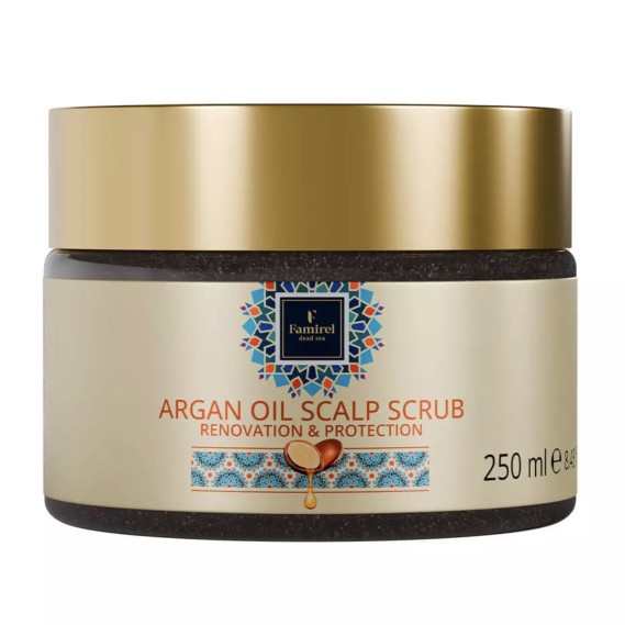 Скраб для кожи головы с аргановым маслом Famirel Argan Scalp Scrub Renovation & Protection 250 мл