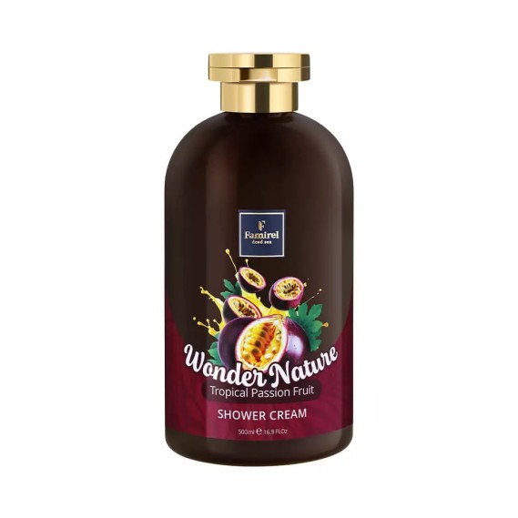 Крем-гель для душа Тропическая Маракуйя Famirel Wonder Nature Tropical Passion Fruit 500 мл