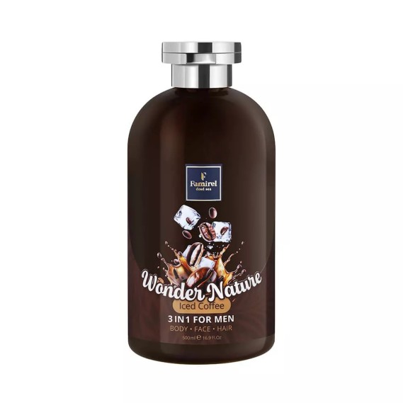 Гель-шампунь для мужчин 3 в 1 Холодный Кофе Famirel Wonder Nature Iced Coffee 500 мл