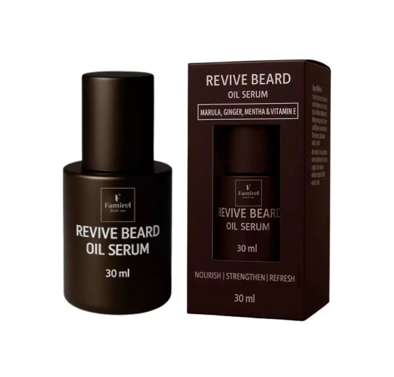 Сыворотка для бороды с экстрактами марулы и имбиря Famirel Men Revive Beard Oil Serum 30 мл