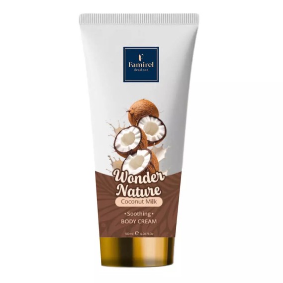 Крем для тела с кокосовым молоком Успокаивающий Famirel Wonder Nature Coconut Milk Body Cream 180 мл