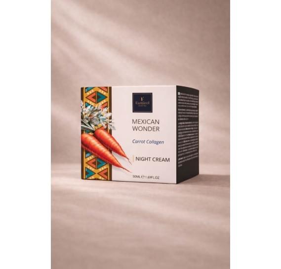 Ночной восстанавливающий крем Mexican Wonder с морковным коллагеном Famirel Wonder World Mexican Repair Face Cream 50 мл