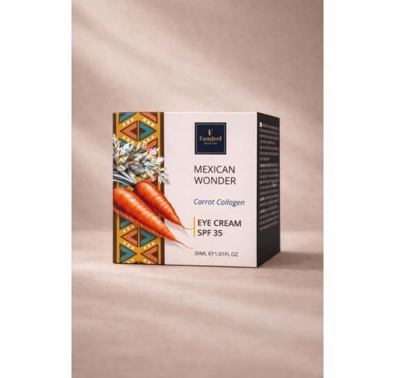 Крем для глаз Mexican Wonder с морковным коллагеном Famirel Wonder World Mexican Eye Cream SPF 35 30 мл