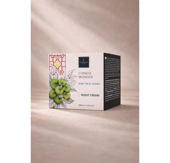 Ночной успокаивающий крем Chinese Wonder с зеленым чаем и центеллой Famirel Chinese Wonder Night Cream Green Tea and Centella 50 мл