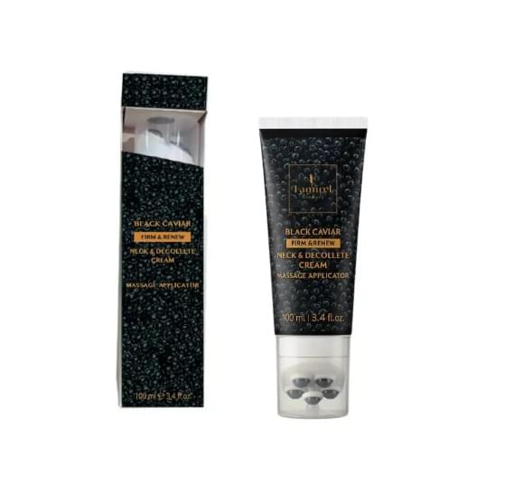 Укрепляющий и массирующий крем для шеи и декольте Famirel Black Caviar Neck Firming Cream Luxury Massage 100 мл