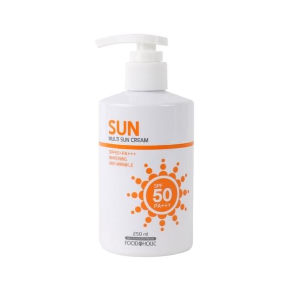 Крем солнцезащитный с арбутином для лица и тела FOODaHOLIC Multi Sun Cream SPF50+ PA+++ 250 мл