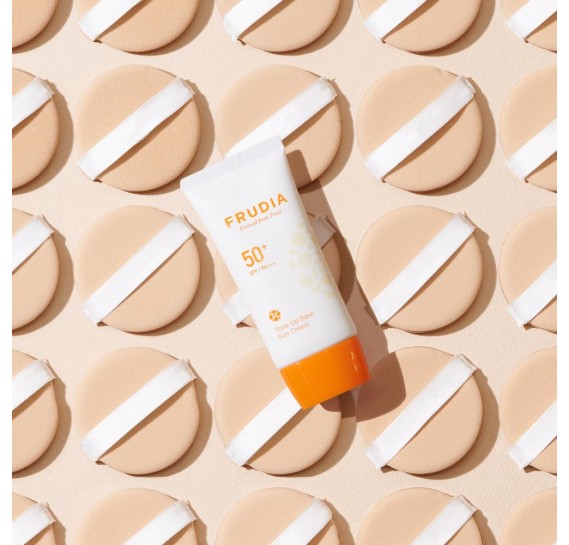 Солнцезащитный крем-основа Frudia Tone Up Base Sun Cream SPF50+ PA+++ 50 мл