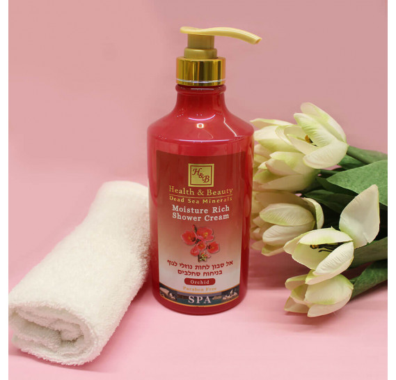 Увлажняющее жидкoе бесщелочное мыло для тела с орхидеями Health & Beauty 780 мл
