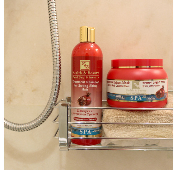 Зміцнювальний шампунь для здоров'я та блиску волосся з екстрактом граната (400 мл) Health & Beauty