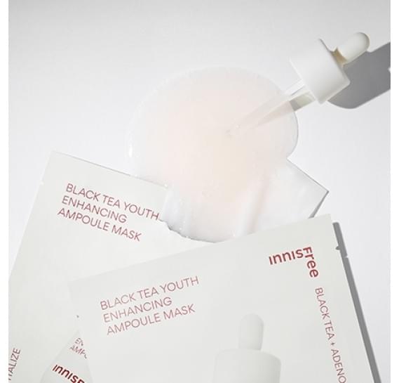 Маска-ампула с черным чаем для омоложения Innisfree Black Tea Youth Enhancing Ampoule Mask INNISFREE 28 мл