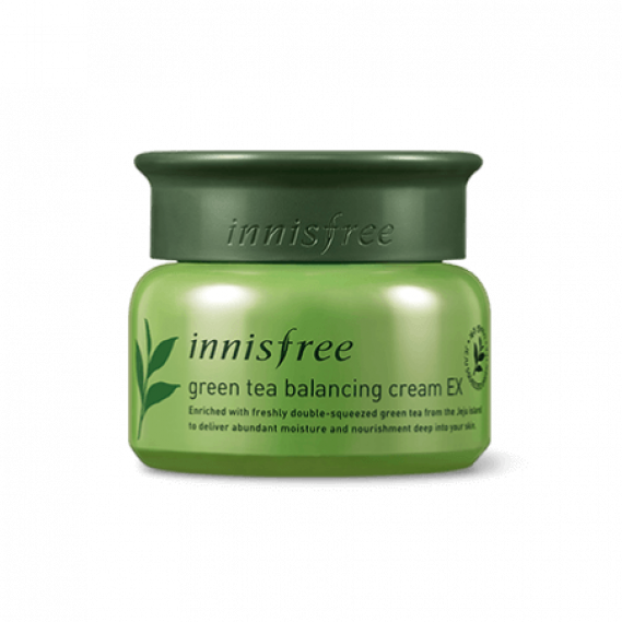 Балансирующий крем с экстрактом зелёного чая Innisfree Green Tea Balancing Cream EX INNISFREE 50 мл