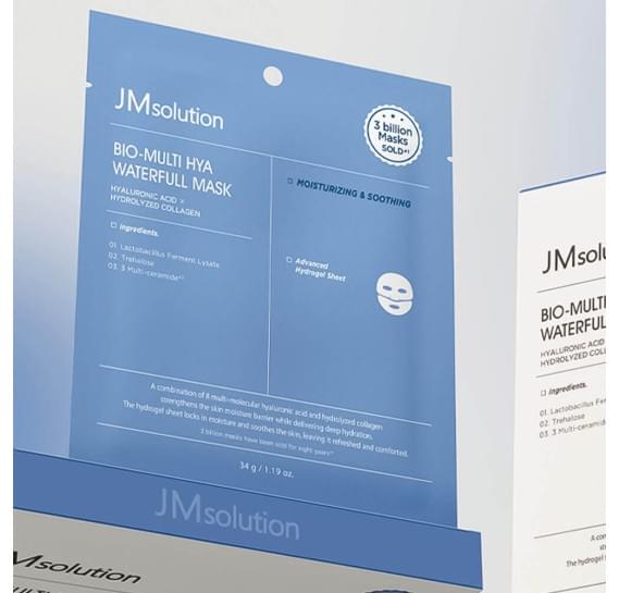 Тануча гідрогелева маска з гіалуроновою кислотою JMsolution Bio-Multi Hya Waterfull Mask JMSolution 34 г