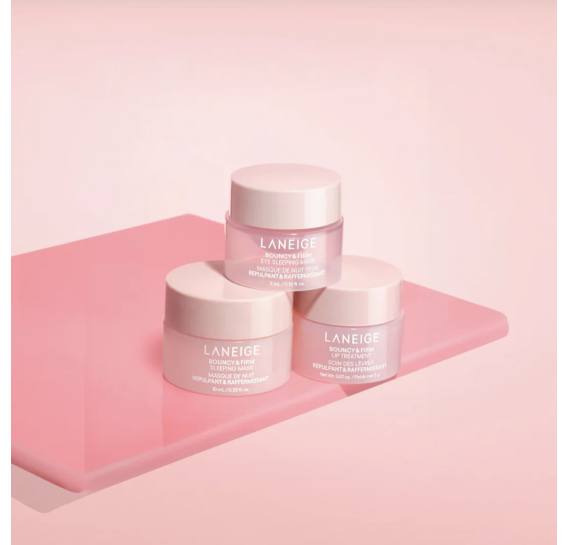 Нічна зволожувальна маска для пружності та еластичності шкіри LANEIGE Bouncy & Firm Sleeping Mask Laneige 10 мл