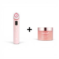 Набір для сяйва та ліфтингу шкіри Medicube AGE-R Booster Pro + Collagen Jelly Cream Pink Edition