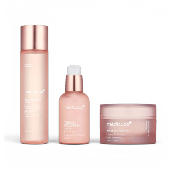 Премиальный лифтинг-набор Medicube Collagen Lift Set + Medicube AGE-R Booster Pro MEDICUBE 140 мл + 55 мл + 50 мл + 1 шт