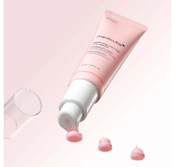 Омолаживающий и осветляющий крем для век с ПДРН и пептидами Medicube PDRN Pink Peptide Eye Cream MEDICUBE 30 мл