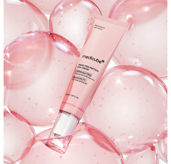 Омолаживающий и осветляющий крем для век с ПДРН и пептидами Medicube PDRN Pink Peptide Eye Cream MEDICUBE 30 мл