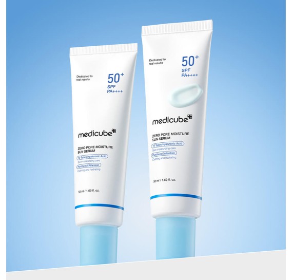 Увлажняющая солнцезащитная сыворотка medicube Zero Pore Hydrating Sun Serum SPF50+ PA++++ MEDICUBE 50 мл
