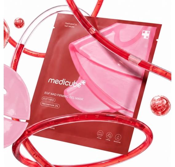 Антивозрастная гидрогелевая маска с NAD и факторами роста medicube EGF NAD Firming Gel Mask MEDICUBE 28 г