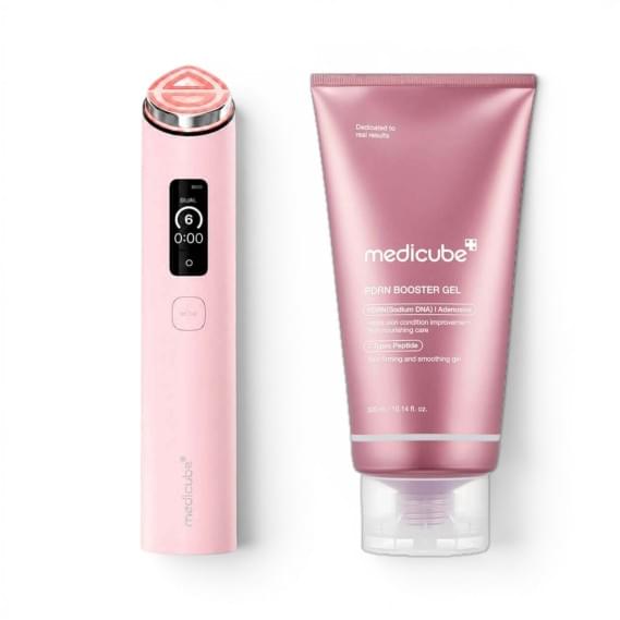 Набор для лифтинга и глубокого питания кожи Medicube AGE-R Booster Pro X2 + PDRN Booster Gel Pink MEDICUBE 1 шт + 300 мл