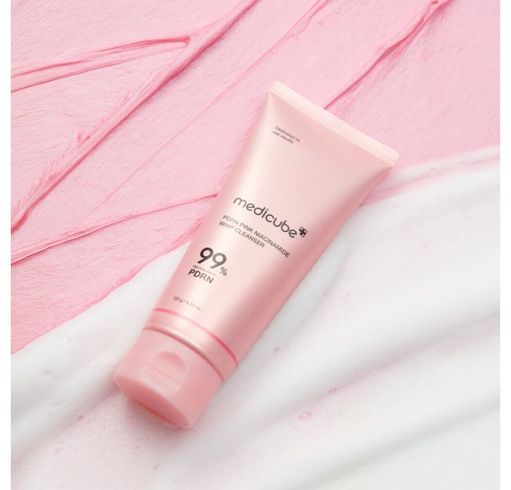 Пенка для умывания с ПДРН Medicube PDRN Pink Niacinamide Whip Cleanser MEDICUBE 120 мл